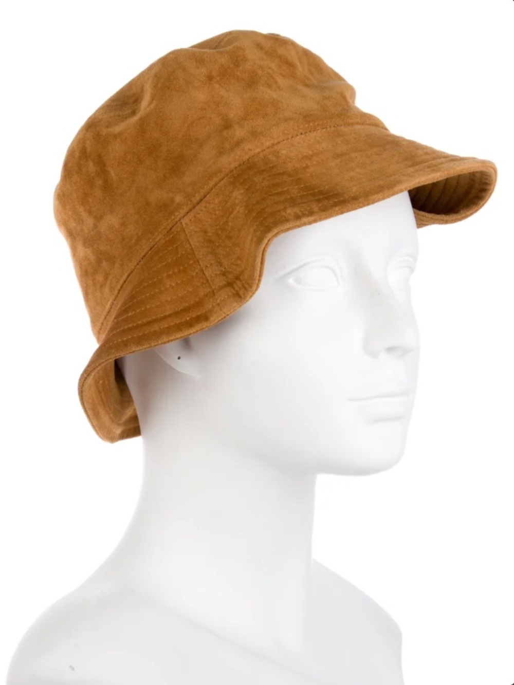 Helen Kaminski Australia Italian Calf Suede Wide Brim Sun Hat Size Medium NWOT
